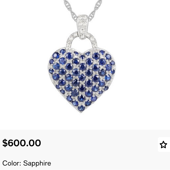 Sapphire and Diamonds Necklace - Picture 6 of 12